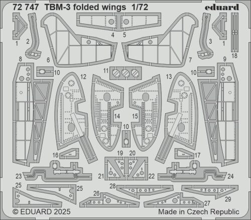 Eduard Accessories 72747 TBM-3 folded wings  HOBBY BOSS