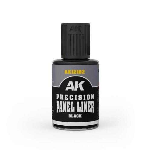AK Interactive AK12102 PRECISION PANELINER- BLACK 30ml