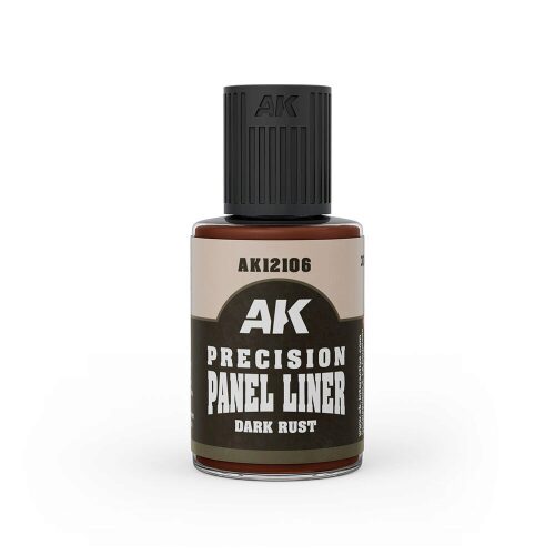 AK Interactive AK12106 PRECISION PANELINER- DARK RUST 30ml