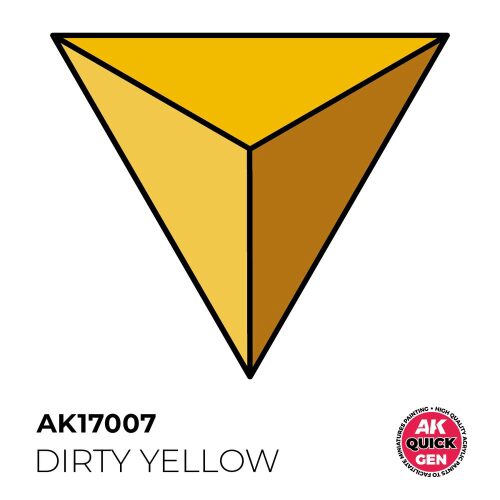 AK Interactive AK17007 DIRTY YELLOW 18 ml - QUICK GEN