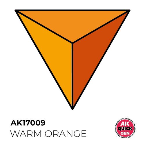 AK Interactive AK17009 WARM ORANGE 18 ml - QUICK GEN