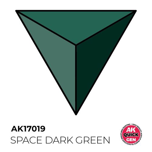 AK Interactive AK17019 SPACE DARK GREEN 18 ml - QUICK GEN
