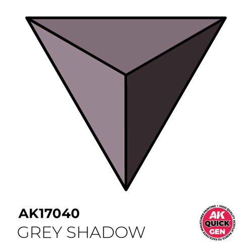 AK Interactive AK17040 GREY SHADOW 18 ml - QUICK GEN