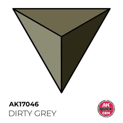 AK Interactive AK17046 DIRTY GREY 18 ml - QUICK GEN