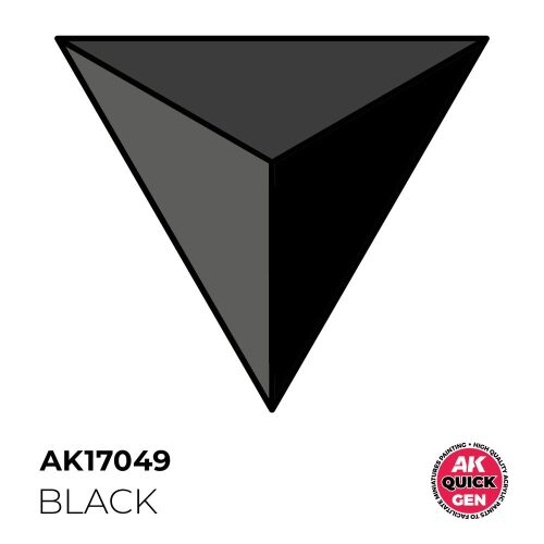AK Interactive AK17049 BLACK 18 ml - QUICK GEN