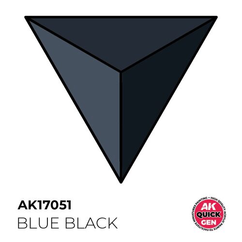 AK Interactive AK17051 BLUE BLACK 18 ml - QUICK GEN