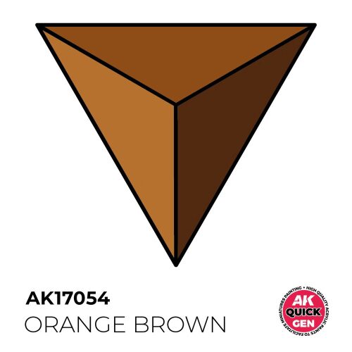 AK Interactive AK17054 ORANGE BROWN 18 ml - QUICK GEN
