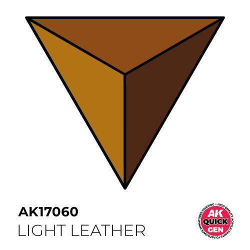 AK Interactive AK17060 LIGHT LEATHER 18 ml - QUICK GEN
