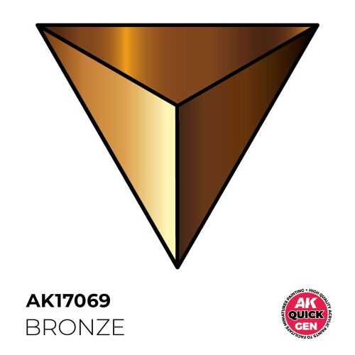 AK Interactive AK17069 BRONZE 18 ml - QUICK GEN