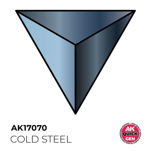 AK Interactive AK17070 COLD STEEL 18 ml - QUICK GEN