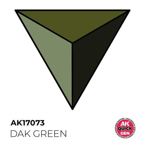 AK Interactive AK17073 DAK GREEN 18 ml - QUICK GEN