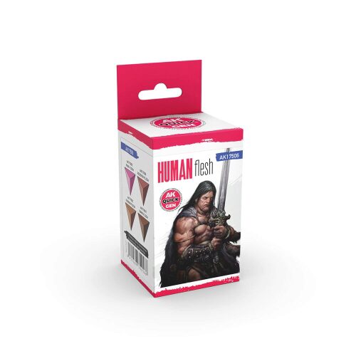 AK Interactive AK17506 HUMAN FLESH (QUICK GEN SET)