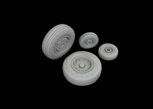 Eduard Accessories 672416 E-2C wheels  HELLER