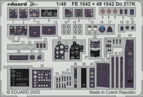 Eduard Accessories FE1542 Do 217K  ICM
