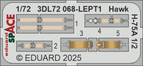 Eduard Accessories 3DL72068 Hawk H-75A 1/2 SPACE  ARMA HOBBY