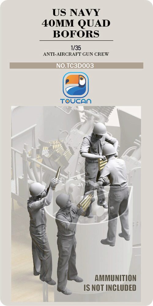 Toucan Model TC3D003 ANTI-AIRCRAET GUN CREW