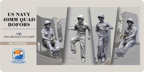 Toucan Model TC3D001 ANTI-AIRCRAET GUN CREW