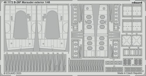Eduard Accessories 481172 B-26F Marauder exterior  ICM
