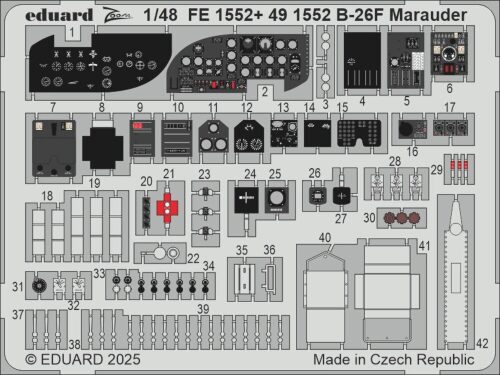 Eduard Accessories FE1552 B-26F Marauder  ICM
