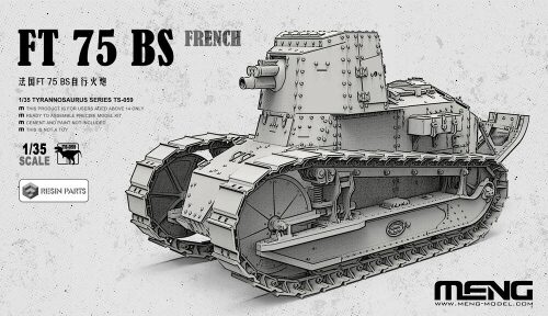 MENG-Model TS-059 French FT 75 BS (incl. resin parts)
