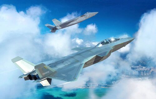 Trumpeter 05864 Chinese J-20S Mighty Dragon