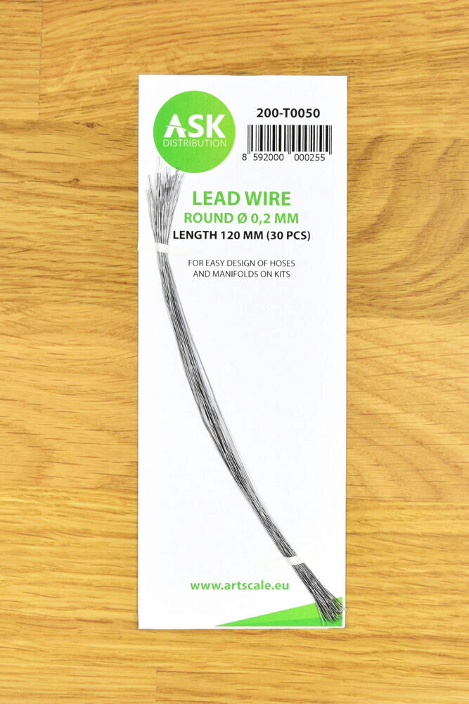 ASK 200-T0050 Lead Wire - Round Ø 0,2 mm x 120 mm (cca. 30 pcs)