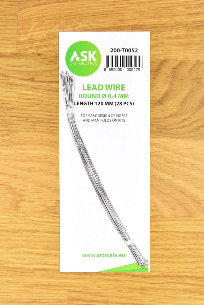 ASK 200-T0052 Lead Wire - Round Ø 0,4 mm x 120 mm (cca. 28 pcs)