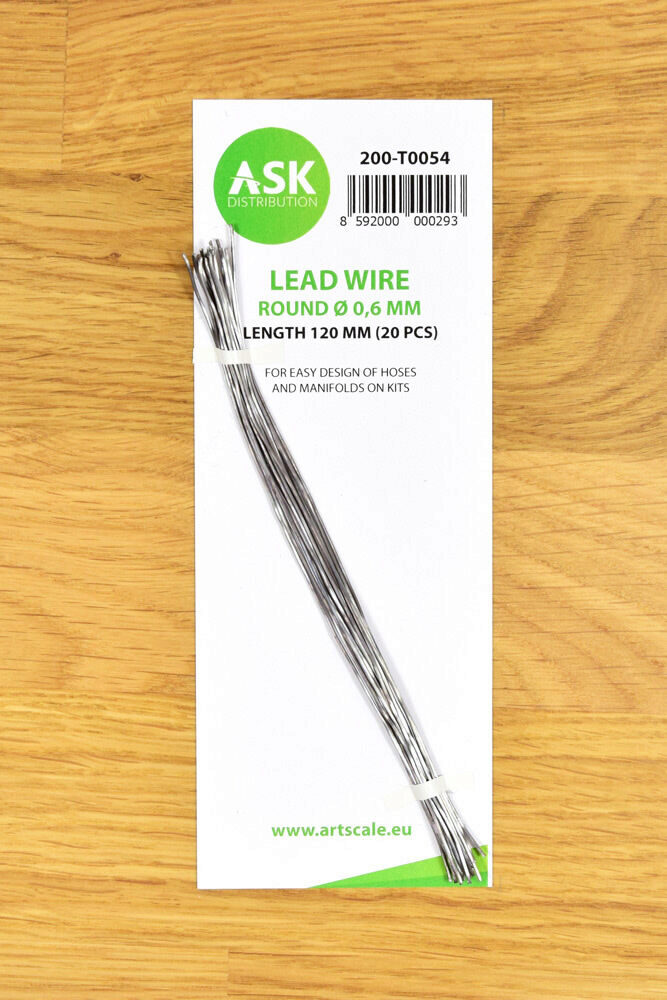 ASK 200-T0054 Lead Wire - Round Ø 0,6 mm x 120 mm (cca. 20 pcs)