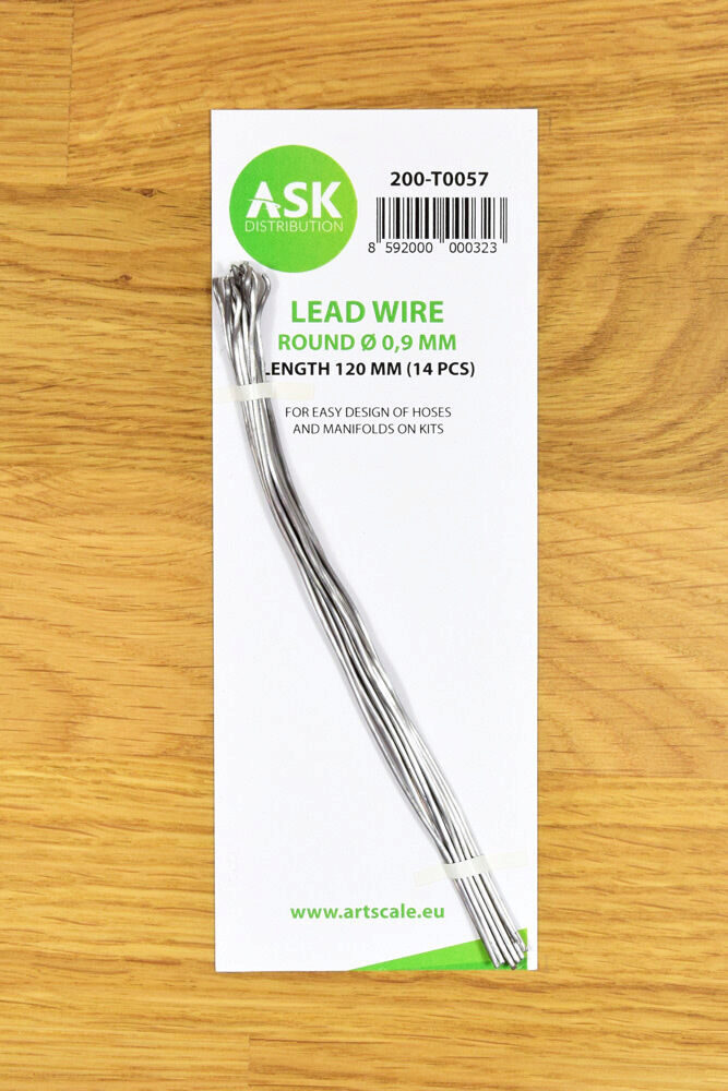 ASK 200-T0057 Lead Wire - Round Ø 0,9 mm x 120 mm (cca. 14 pcs)
