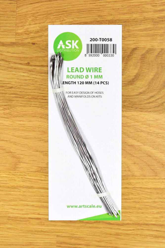 ASK 200-T0058 Lead Wire - Round Ø 1 mm x 120 mm (cca. 14 pcs)