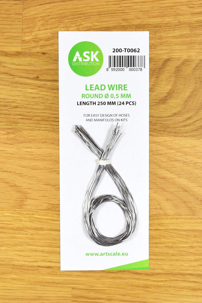 ASK 200-T0062 Lead Wire - Round Ø 0,5 mm x 250 mm (cca. 24 pcs)