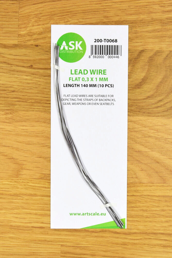 ASK 200-T0068 Lead Wire - Flat 0,3 x 1 x 140 mm (cca. 10 pcs)