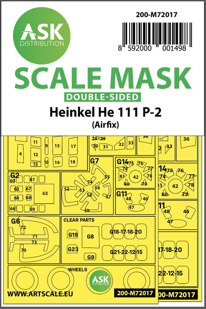 ASK 200-M72017 Heinkel He 111P-2 double-sided for Airfix
