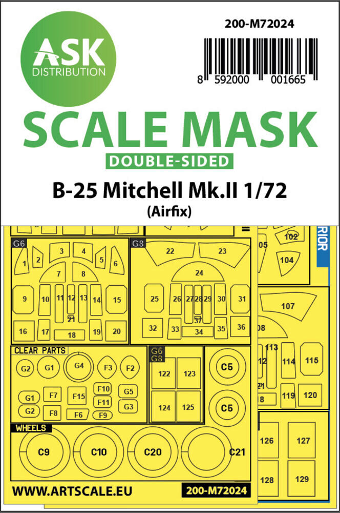 ASK 200-M72024 B-25 Mitchell Mk.II double-sided for Airfix