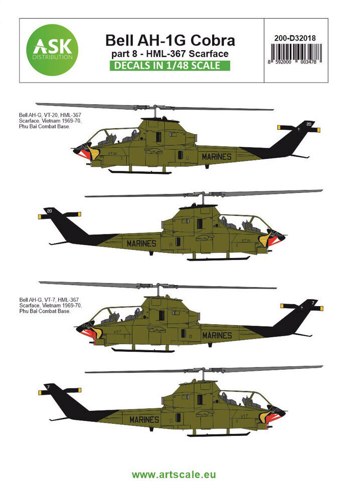 ASK 200-D32018 Bell AH-1G Cobra part 8 - HML367 Scarface