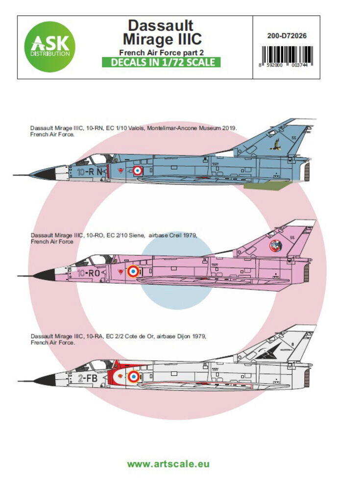 ASK 200-D72026 Mirage IIIC French Air Force part 2
