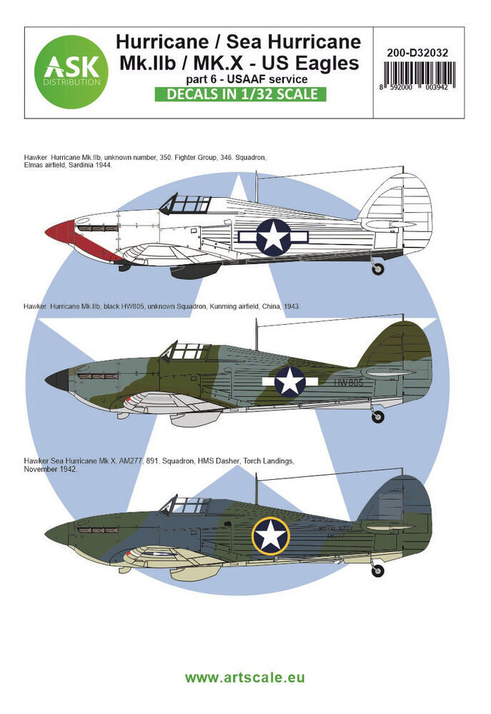 ASK 200-D32032 Hawker Hurricane Mk.IIB / Mk.X part 6 - US Eagles