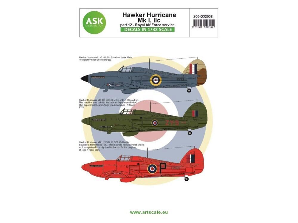 ASK 200-D32038 Hawker Hurricane Mk.I / Mk.IIc part 12 - Royal Air Force
