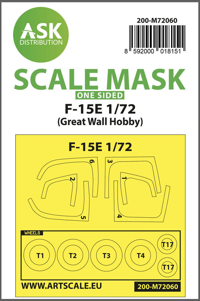 ASK 200-M72060 F-15E one-sided painting express mask for Great Wall Hobby