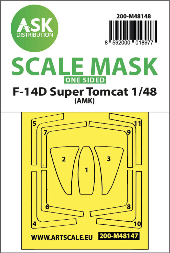 ASK 200-M48148 F-14D Super Tomcat one-sided express fit mask for AMK