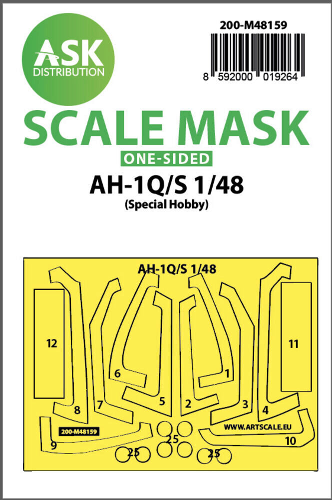 ASK 200-M48159 AH-1Q/S Cobra  one-sided fit express mask for Special Hobby