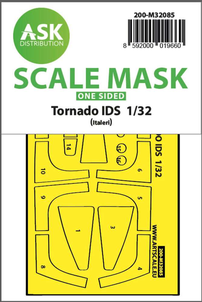 ASK 200-M32085 Tornado IDS one-sided express fit mask for Italeri