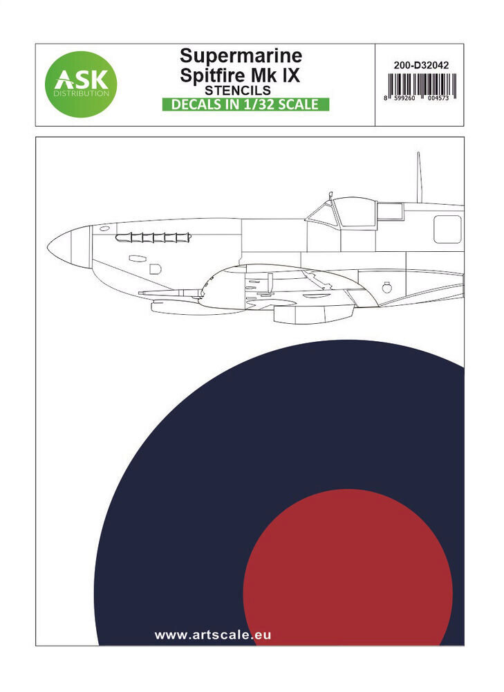 ASK 200-D32042 Spitfire Mk.IX - stencils