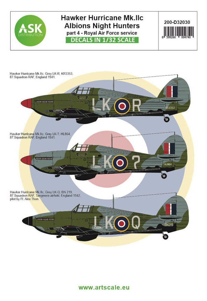 ASK 200-D32030 Hawker Hurricane Mk.IIC part 4 - Albions Night Hunters Royal Air Force