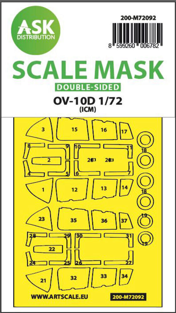 ASK 200-M72092 OV-10D Bronco double-sided express fit mask for ICM