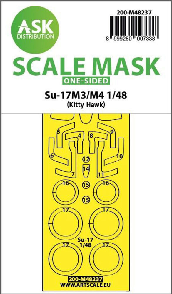 ASK 200-M48237 Su-17M3/M4  one-sided express fit mask for Kitty Hawk