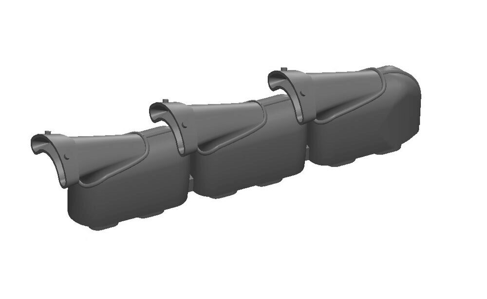 ASK 200-A72016 Hurricane Mk.I  Exhausts Fishtail type 3Dprint for Arma Hobby