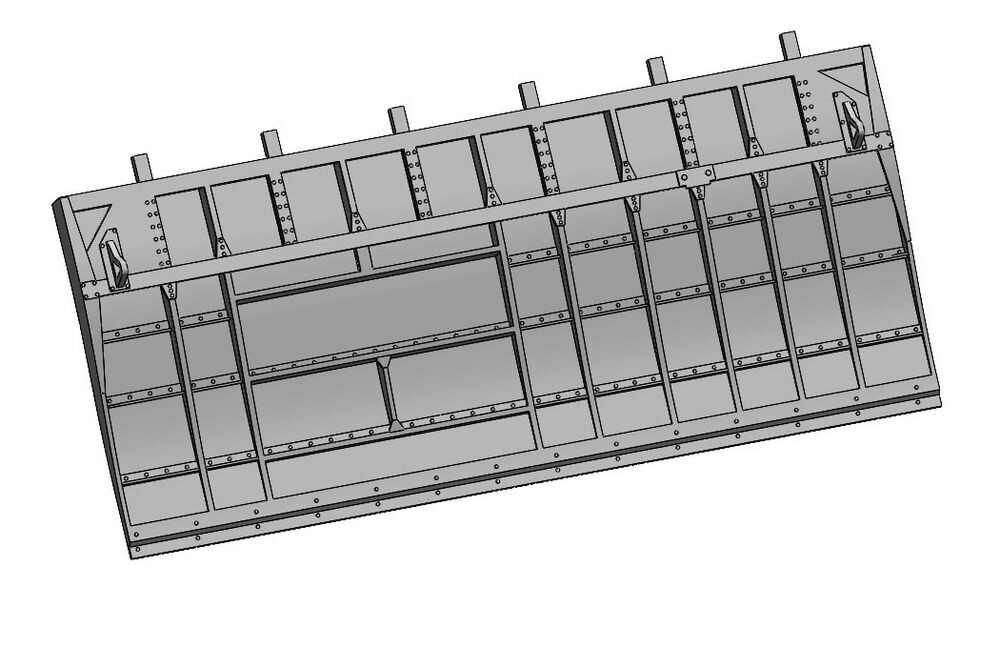 ASK 200-A48020 B-17 Bomb Bay Doors - 3D print detail set for HK Models