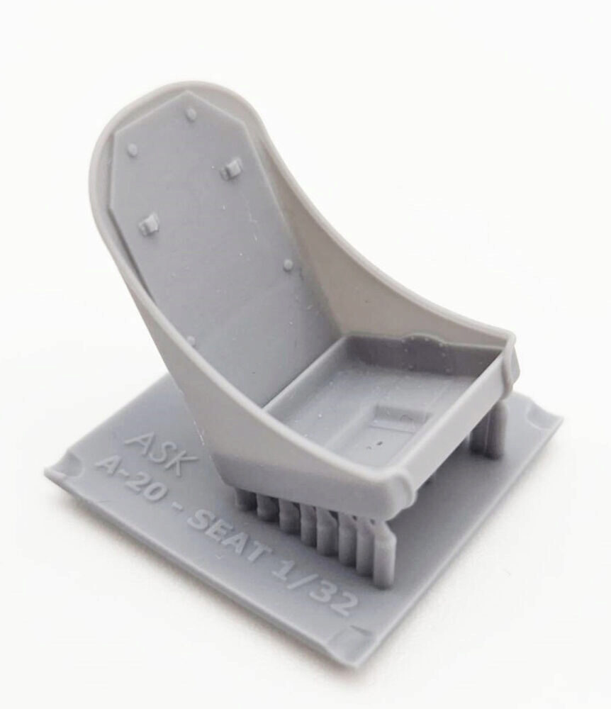 ASK 200-A32011 A-20J/K Havoc - Pilot seat, 3D print, without seat belts