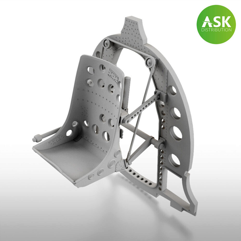 ASK 200-A48033 A6M Bulkhead with Seat in MIDDLE position - ASK 3D Print for Eduard